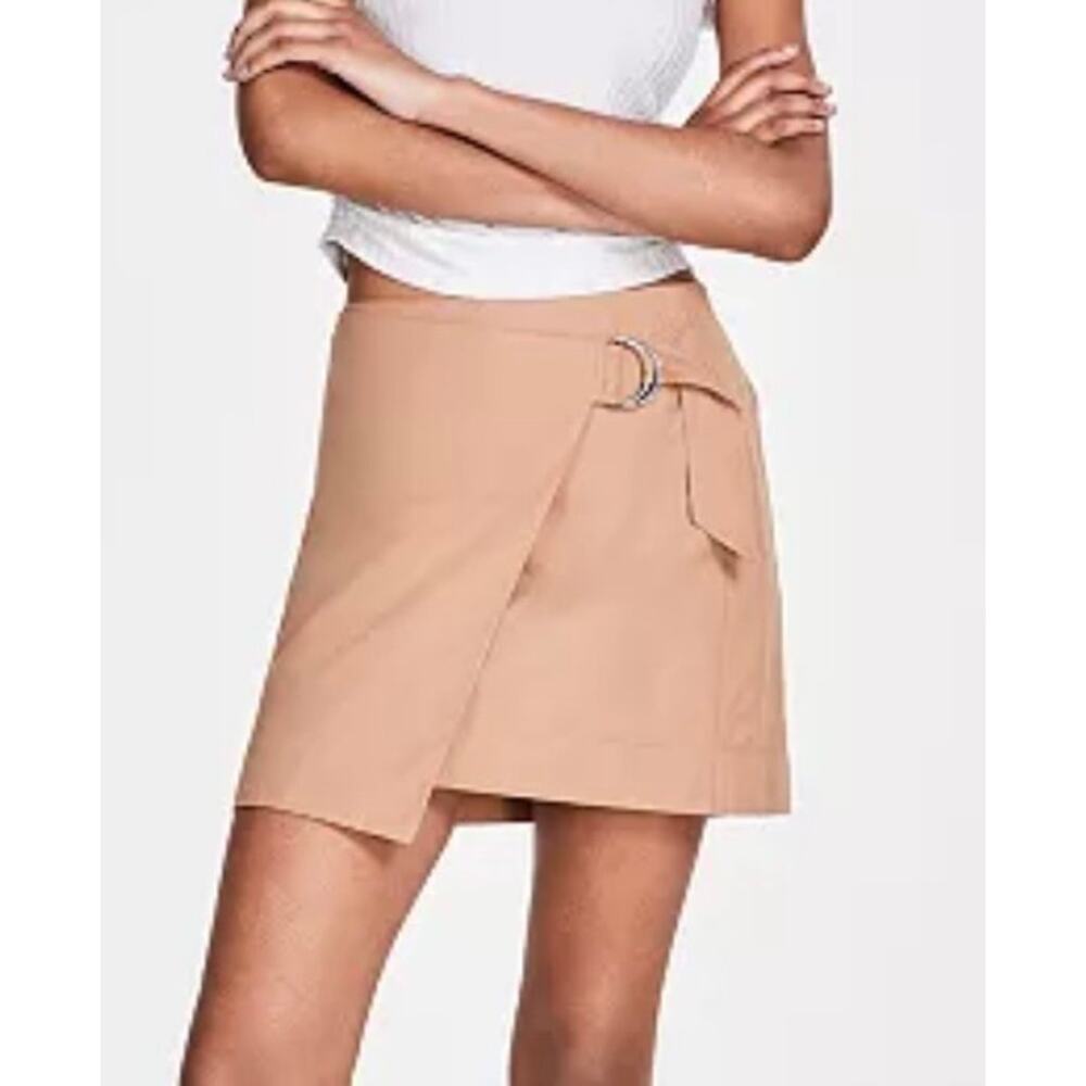 Calvin Klein High Waist Twill Wrap Skirt S NWT